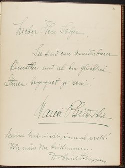 Gästebuch. Atelier Franz-Xaver Setzer, Wien