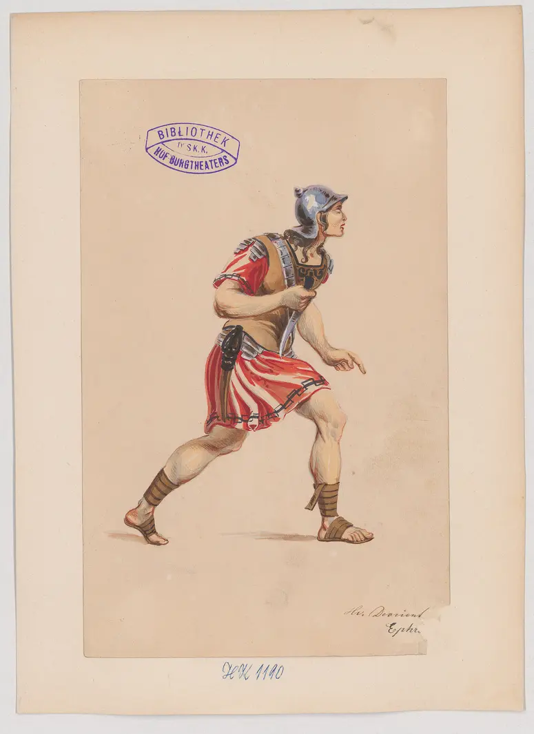 Judith, Titel der Serie: Figurinen des k.k. Hof-Burgtheaters