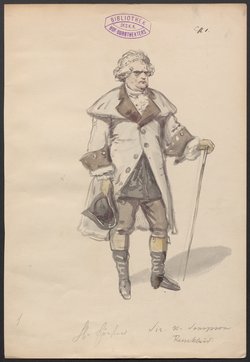 Miss Sarah Sampson, Titel der Serie: Figurinen des k.k. Hof-Burgtheaters