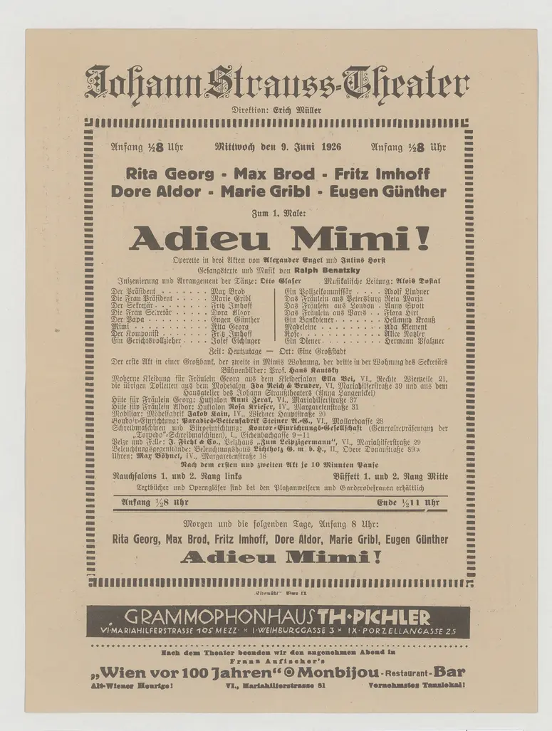 Adieu Mimi!