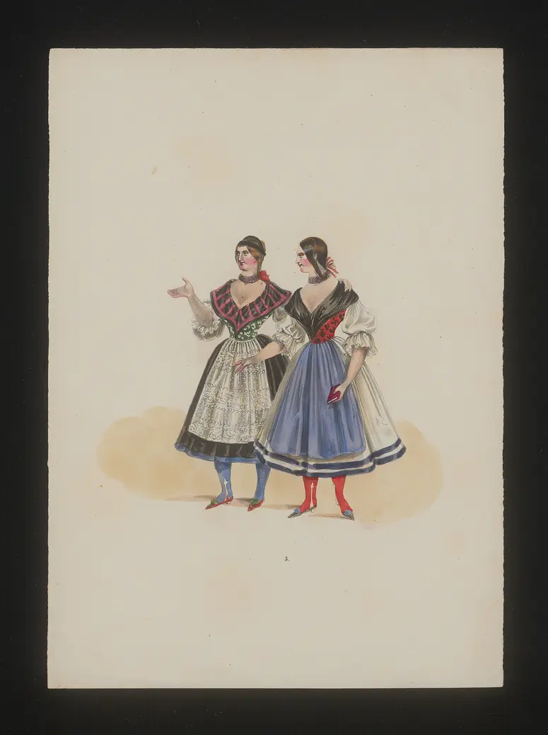 Ungarinnen, Weiterer Titel: National Costume, Titel der Serie: Neue Costume-Sammlung verschiedener Zeiten und Nationen