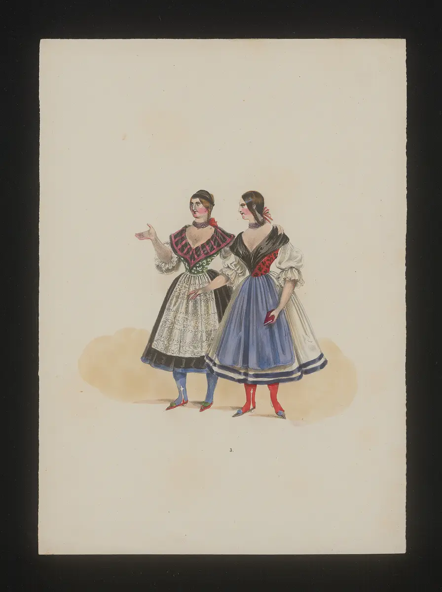 Ungarinnen, Weiterer Titel: National Costume, Titel der Serie: Neue Costume-Sammlung verschiedener Zeiten und Nationen
