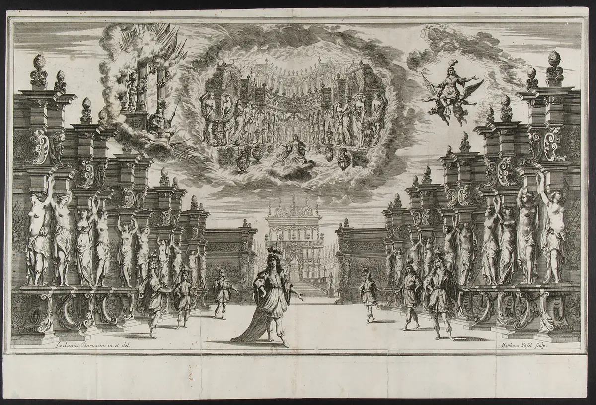 Il Pomo d'Oro, Titel in Vorlageform: Il Pomo d'Oro. Festa Teatrale Rappresenta in Vienna per l'augustissime Nozze delle Sacre Cesaree Reali Maesta di Leopoldo e Margherita., Alternativtitel: Der guldene Apfel