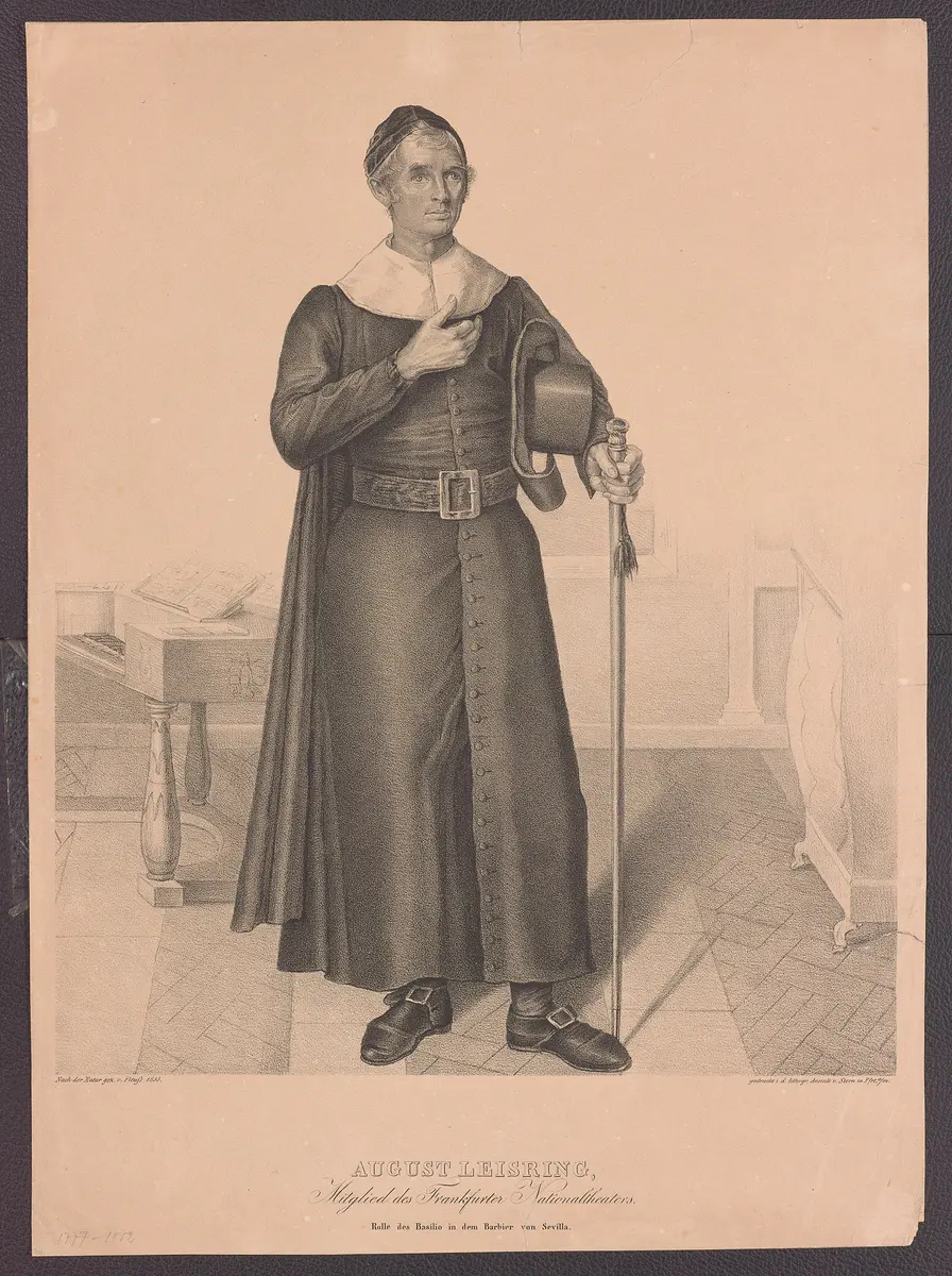 Christian August Leißring, Titel in Vorlageform: August Leisring, Der Barbier von Sevilla