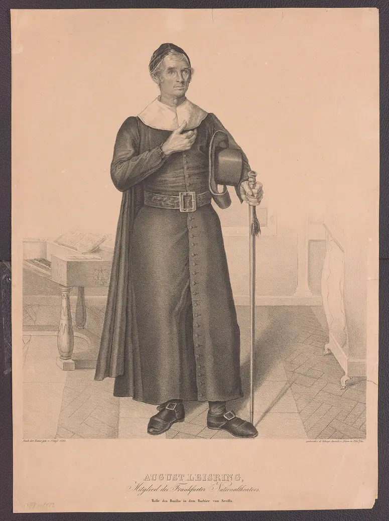 Christian August Leißring, Titel in Vorlageform: August Leisring, Der Barbier von Sevilla