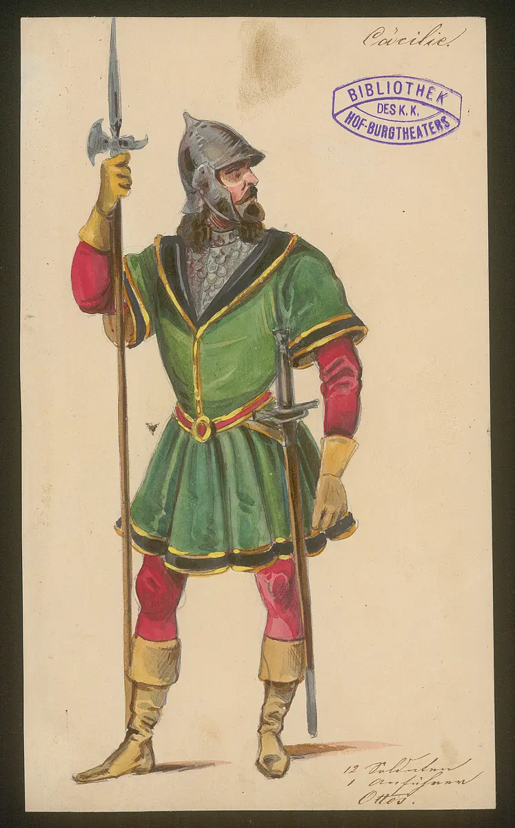 Cäcilia von Albano, Titel der Serie: Figurinen des k.k. Hof-Burgtheaters