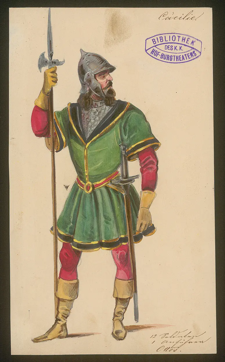 Cäcilia von Albano, Titel der Serie: Figurinen des k.k. Hof-Burgtheaters