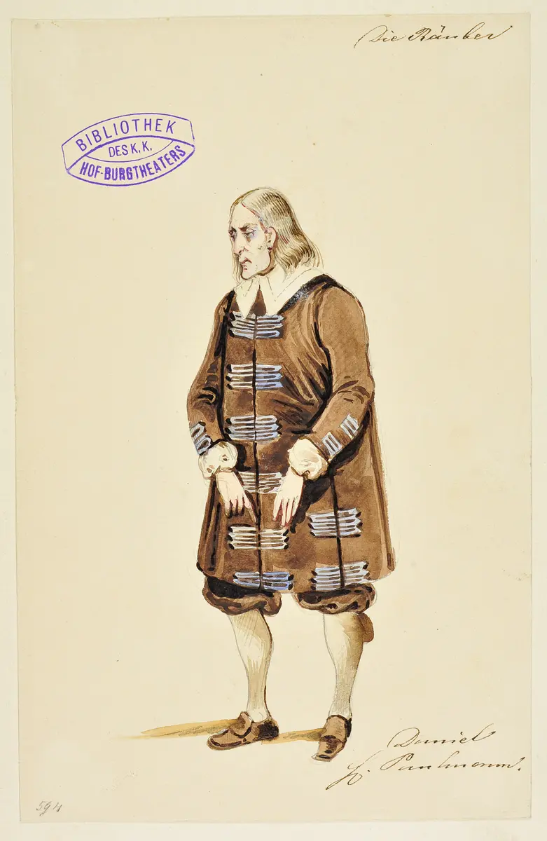 Die Räuber, Titel der Serie: Figurinen des k.k. Hof-Burgtheaters