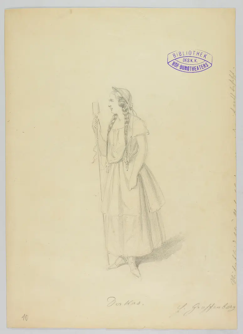 Ein Wintermärchen, Originaltitel: The Winter's Tale, Titel der Serie: Figurinen des k.k. Hof-Burgtheaters