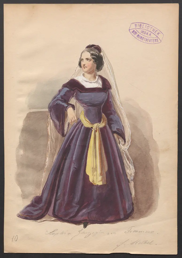 Hans Lange, Titel der Serie: Figurinen des k.k. Hof-Burgtheaters