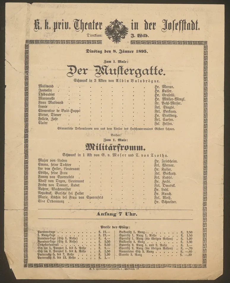Der Mustergatte, Militärfromm