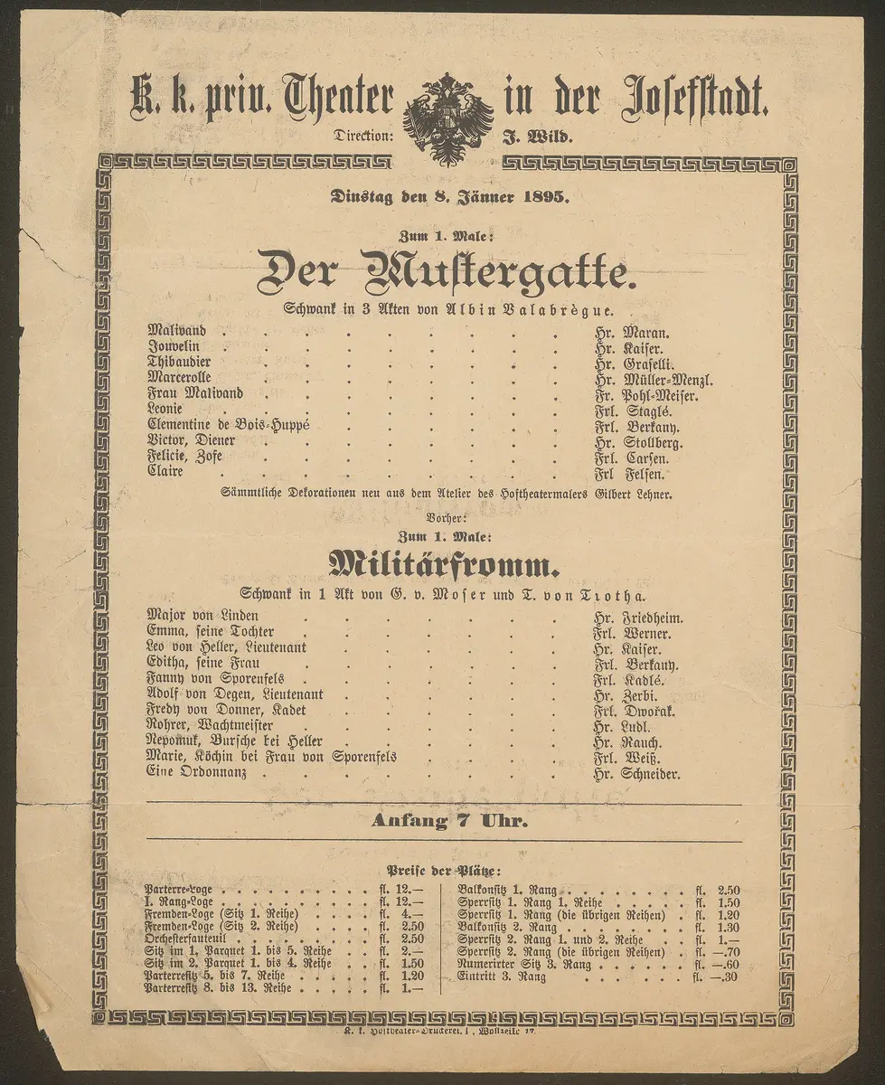 Der Mustergatte, Militärfromm