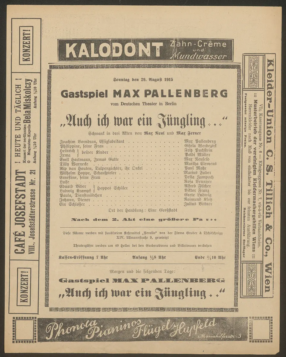 Auch ich war ein Jüngling