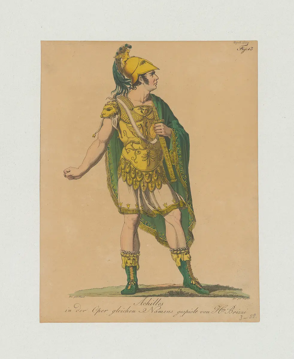Anton Brizzi, Name der Zeitschrift: Münchner Theater-Journal, Verweis auf Stücktitel: Achilles
