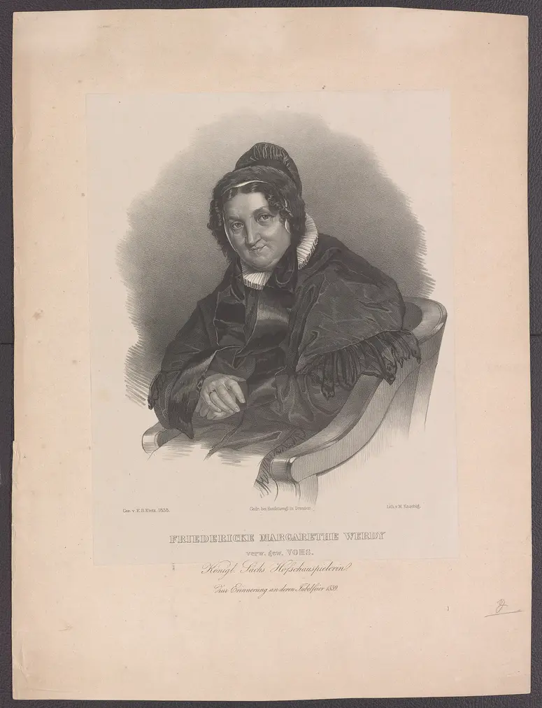 Friedricke Margarethe Werdy, Verweis auf Stücktitel: Hermann und Dorothea