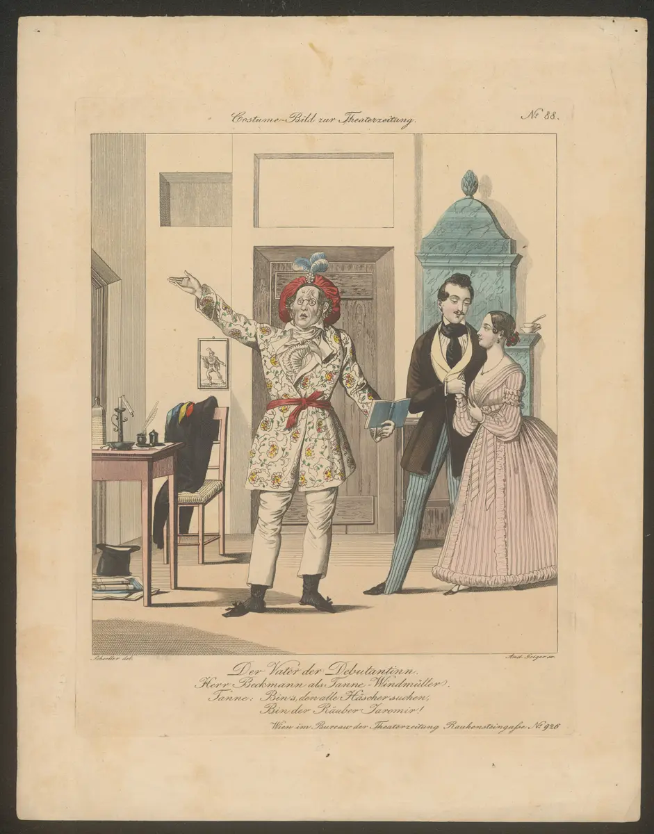 Der Vater der Debütantin, Titel der Serie: Costume-Bild, Name der Zeitschrift: Wiener Theaterzeitung