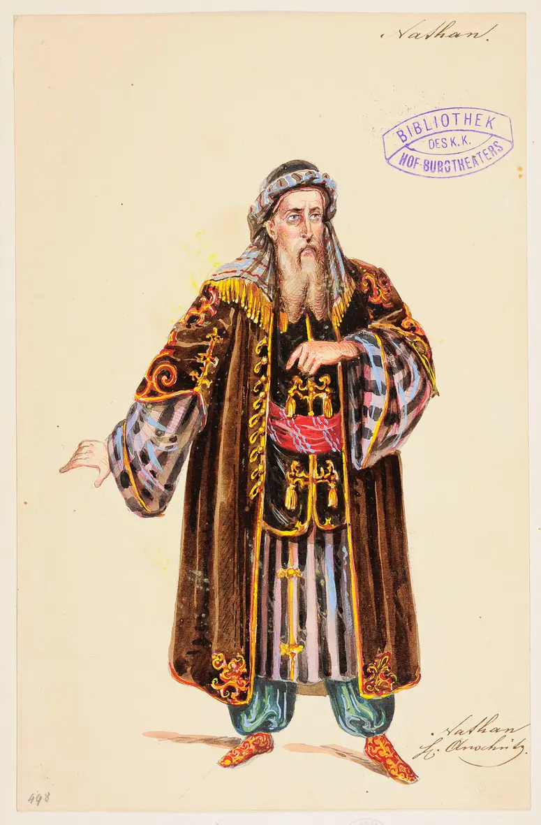 Nathan der Weise, Titel der Serie: Figurinen des k.k. Hof-Burgtheaters