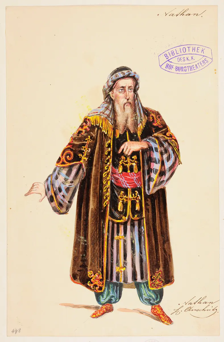 Nathan der Weise, Titel der Serie: Figurinen des k.k. Hof-Burgtheaters
