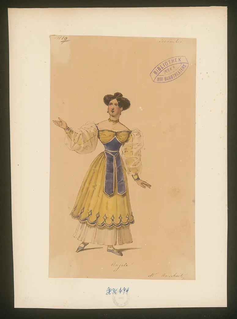 Die Seeräuber, Titel der Serie: Figurinen des k.k. Hof-Burgtheaters