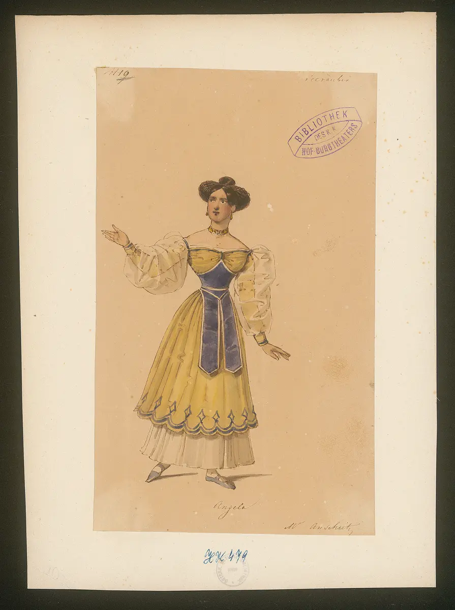 Die Seeräuber, Titel der Serie: Figurinen des k.k. Hof-Burgtheaters