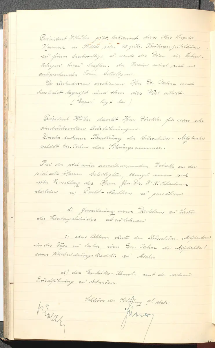 Protokolle der Ausschusssitzungen des Vereines des Deutschen Volkstheaters in Wien