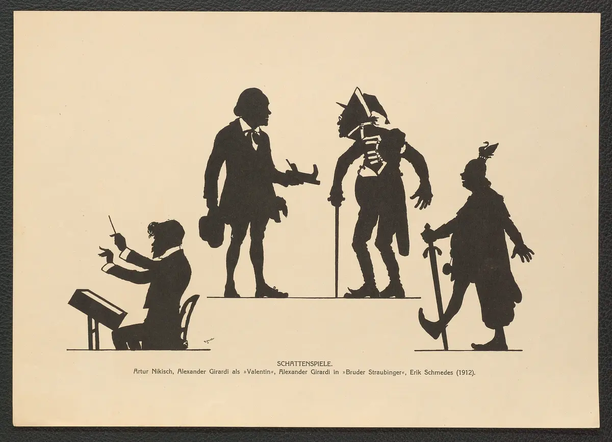 Schattenspiele. (Artur Nikisch, Alexander Girardi als