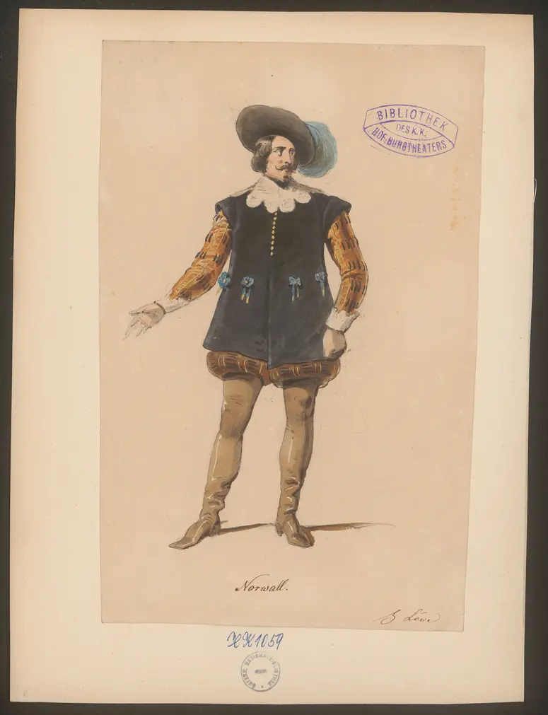 Ulrike, Titel der Serie: Figurinen des k.k. Hof-Burgtheaters