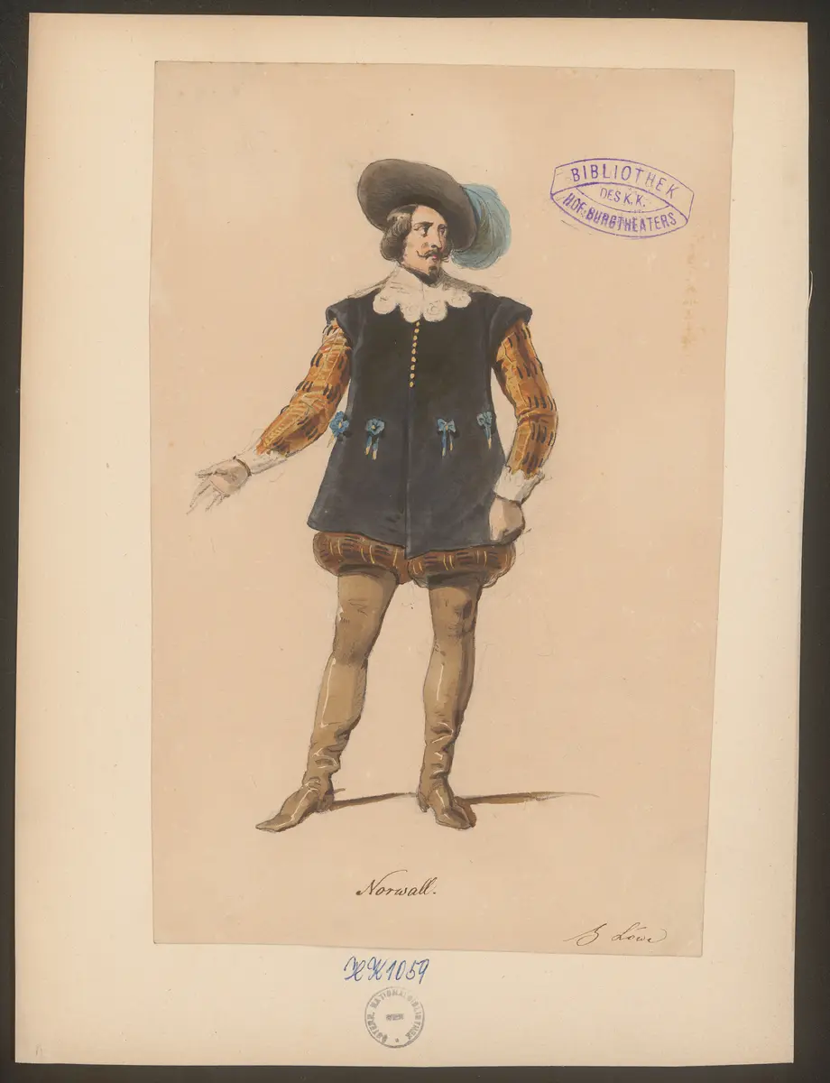 Ulrike, Titel der Serie: Figurinen des k.k. Hof-Burgtheaters