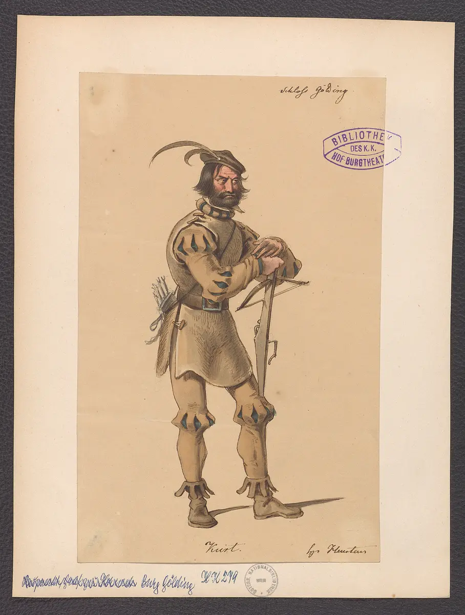 Die Burg Gölding, Titel der Serie: Figurinen des k.k. Hof-Burgtheaters