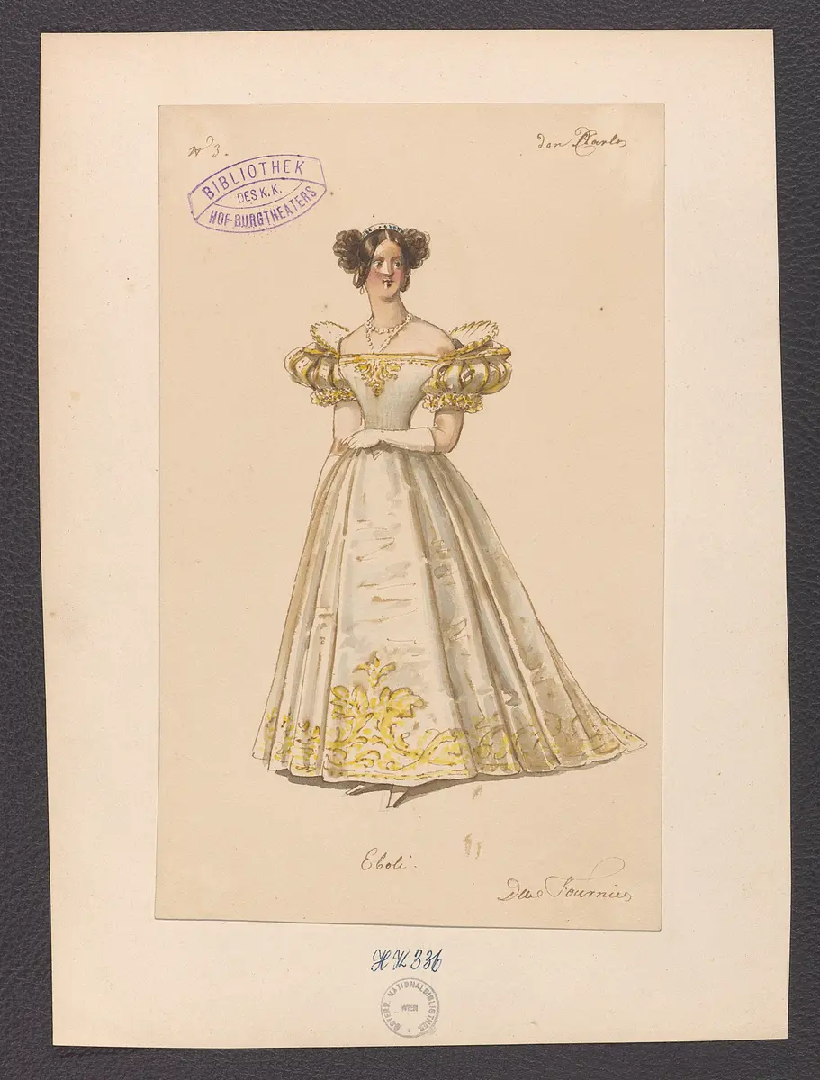 Don Carlos, Infant von Spanien, Originaltitel: Don Karlos, Infant von Spanien, Titel der Serie: Figurinen des k.k. Hof-Burgtheaters