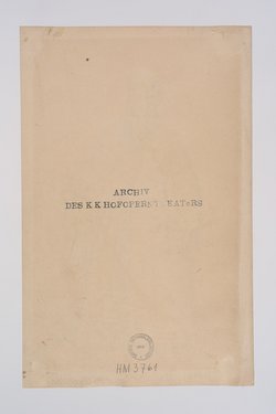 Semiramis, Originaltitel: Semiramide, Titel der Serie: Figurinen des k.k. Hofoperntheaters