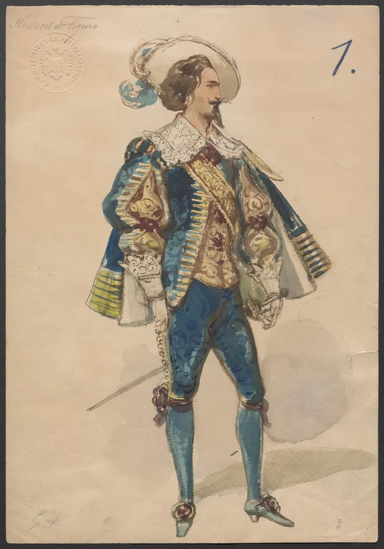 Die Hochzeit des Figaro, Originaltitel: Le nozze di Figaro, Titel der Serie: Figurinen des k.k. Hofoperntheaters