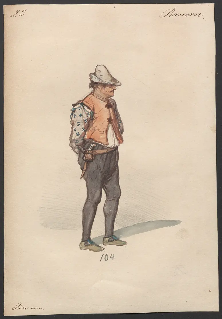 Der Freischütz, Titel der Serie: Figurinen des k.k. Hofoperntheaters