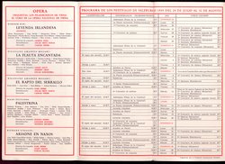 Salzburger Festspiele 1955, Titel in Vorlageform: Salzburgo Festivales de 1955, Verweis auf Stücktitel: Irische Legende, Verweis auf Stücktitel: Zauberflöte, Verweis auf Stücktitel: Entführung aus dem Serail, Verweis auf Stücktitel: Palestrina, Verweis auf Stücktitel: Ariadne auf Naxos, Verweis auf Stücktitel: Jedermann, Verweis auf Stücktitel: Kabale und Liebe