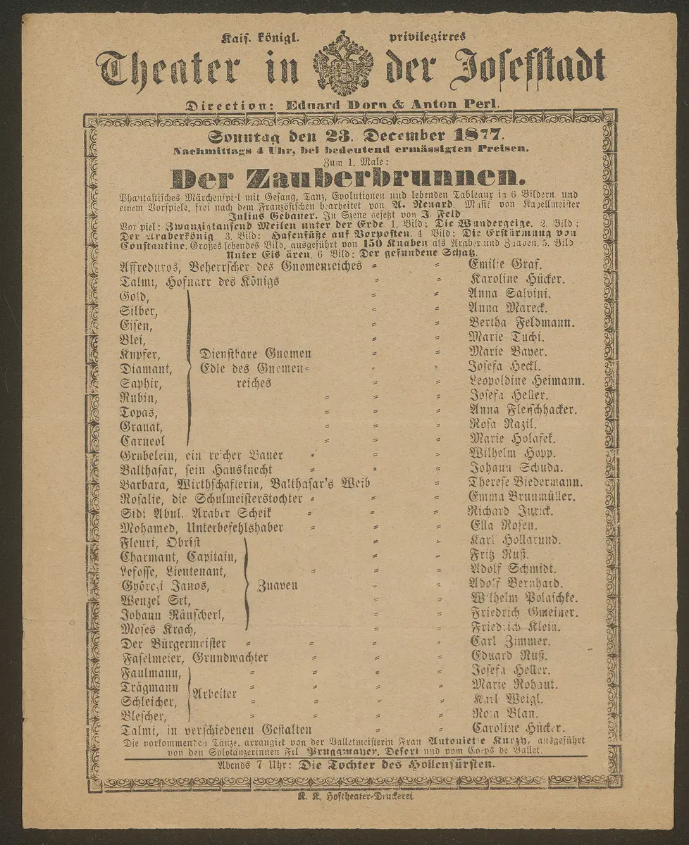 Der Zauberbrunnen, Der Zauberbrunnen oder Von Afrika zum Nordpol