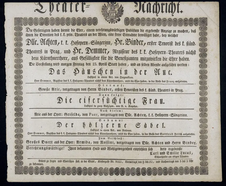 Das Häuschen in der Aue, Die eifersüchtige Frau, Der hölzerne Säbel