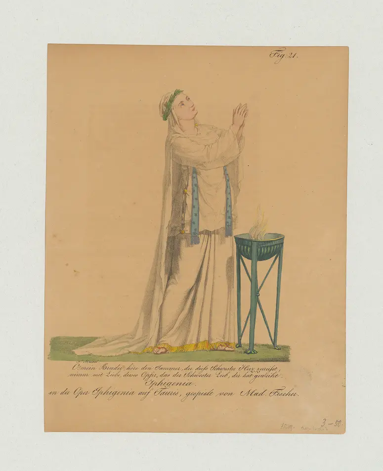 Barbara Maria Anna Fischer, Name der Zeitschrift: Münchner Theater-Journal, Verweis auf Stücktitel: Iphigenia auf Tauris