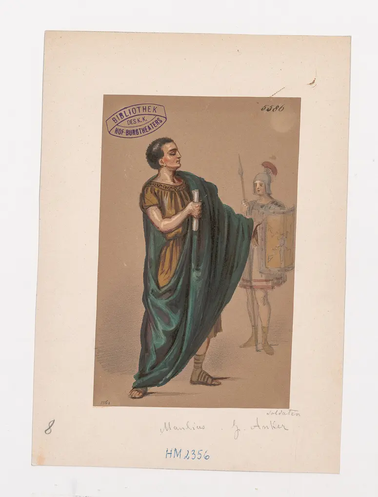 Sophonisbe, Titel der Serie: Figurinen des k.k. Hof-Burgtheaters
