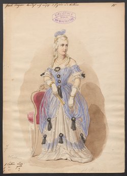 Der Statthalter von Bengalen, Titel der Serie: Figurinen des k.k. Hof-Burgtheaters