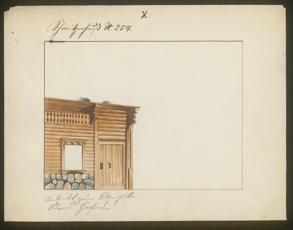 Andreas Hofer, der Sandwirt von Passeier, Titel der Serie: Dekorationsfundus der Hoftheater (Altbestand aus der ersten Hälfte des 19. Jh.)