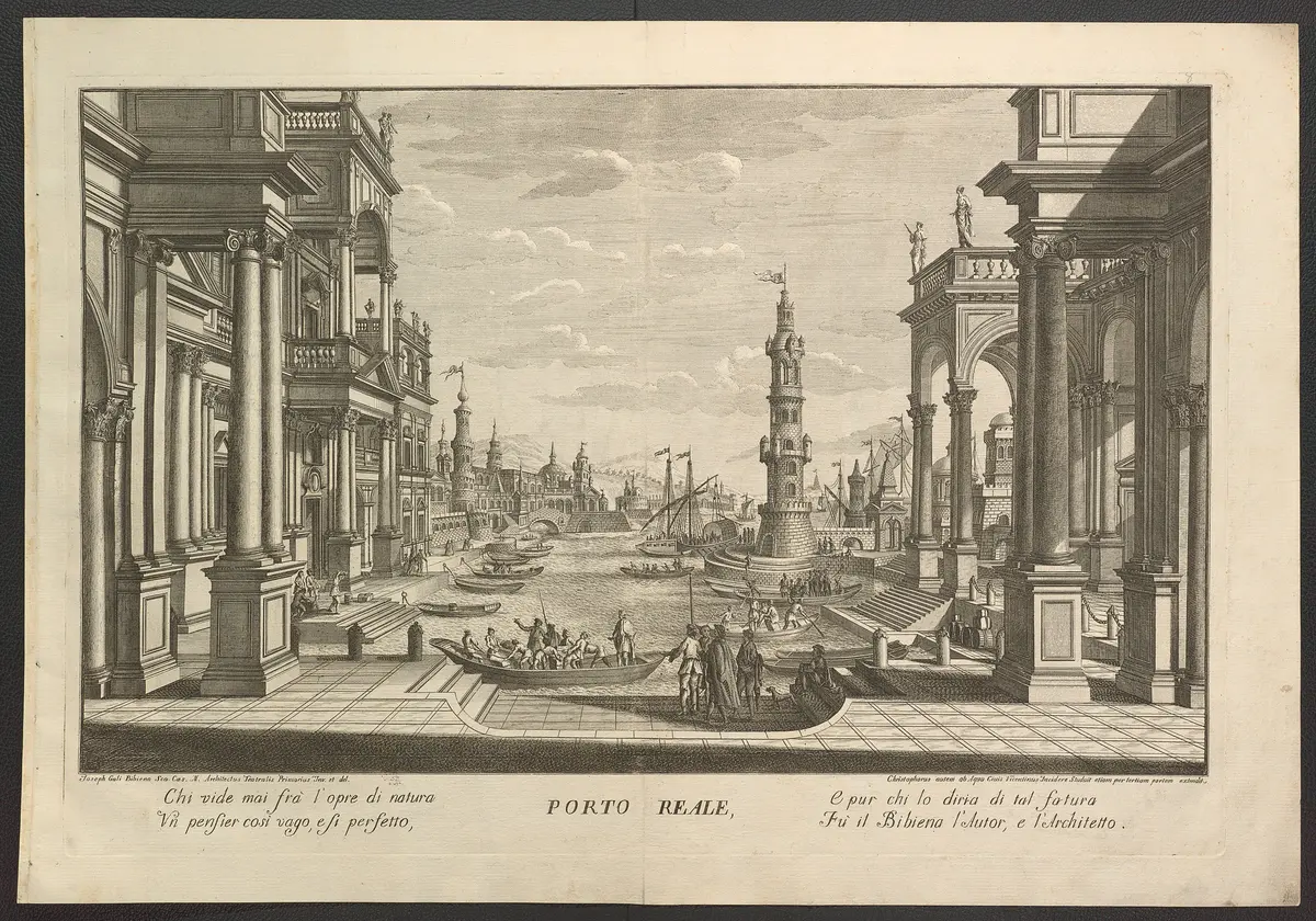 Sei disegni che rappresentano [...], Titel in Vorlageform: Porto reale
