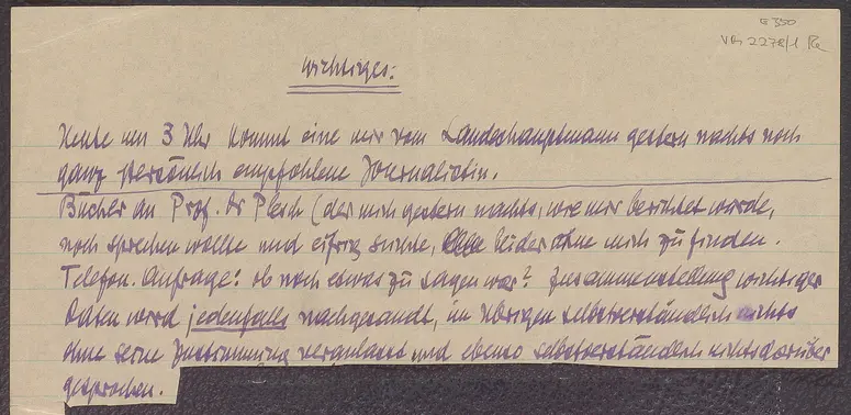 Notizen