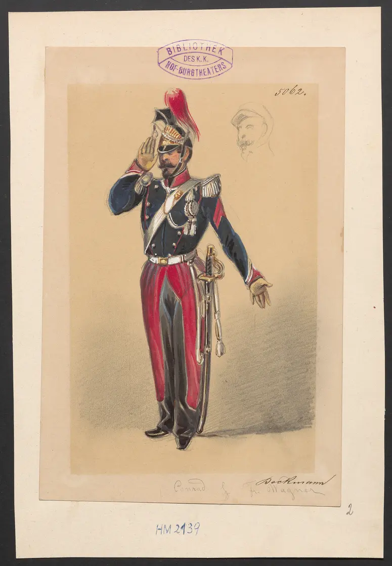 Der Freiwillige, Titel der Serie: Figurinen des k.k. Hof-Burgtheaters