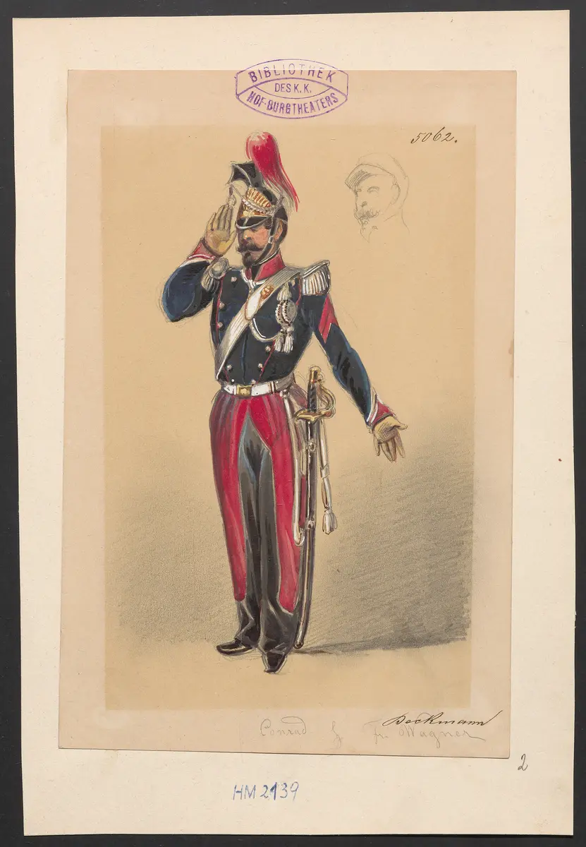 Der Freiwillige, Titel der Serie: Figurinen des k.k. Hof-Burgtheaters