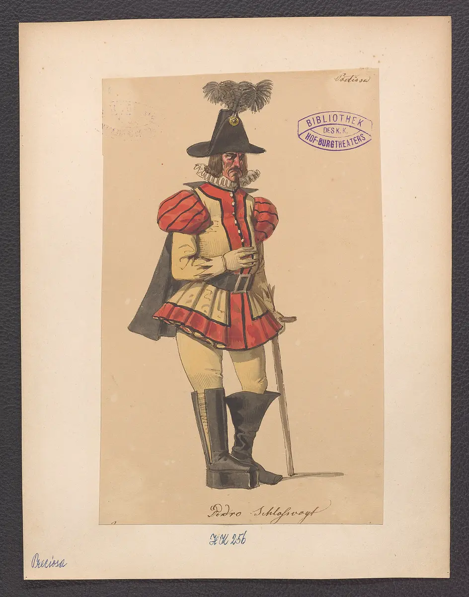 Preciosa, Alternativtitel: Preziosa, Titel der Serie: Figurinen des k.k. Hof-Burgtheaters