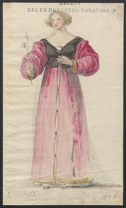 Mathilde von Guise, Originaltitel: Mademoiselle de Guise, Titel der Serie: Figurinen des k.k. Hofoperntheaters