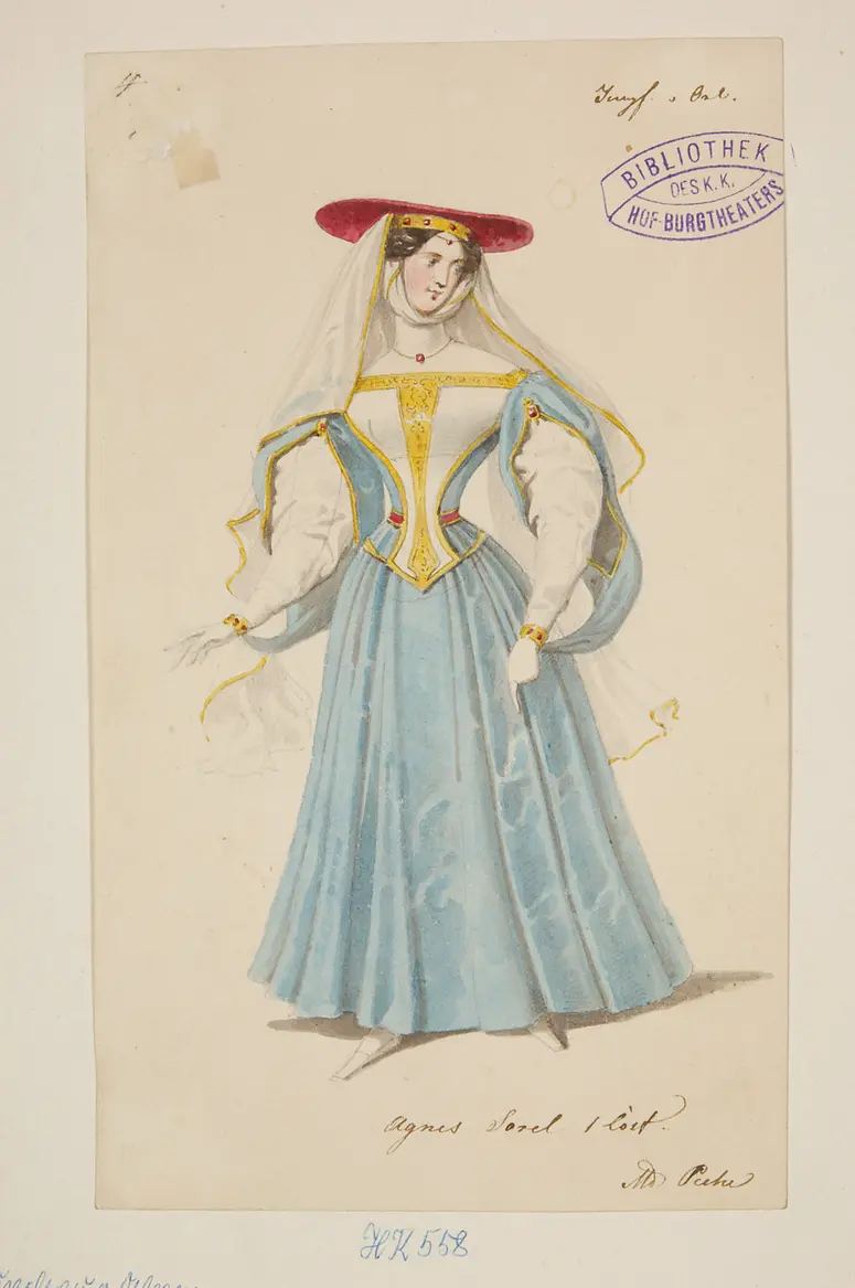 Die Jungfrau von Orleans, Titel der Serie: Figurinen des k.k. Hof-Burgtheaters