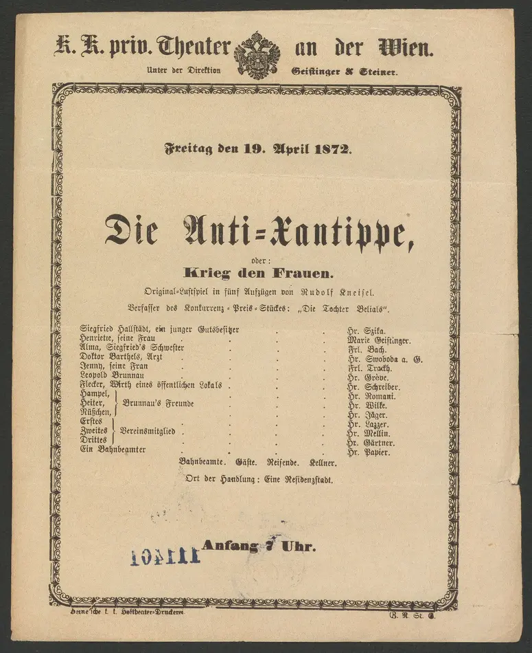 Die Anti-Xantippe, oder Krieg den Frauen
