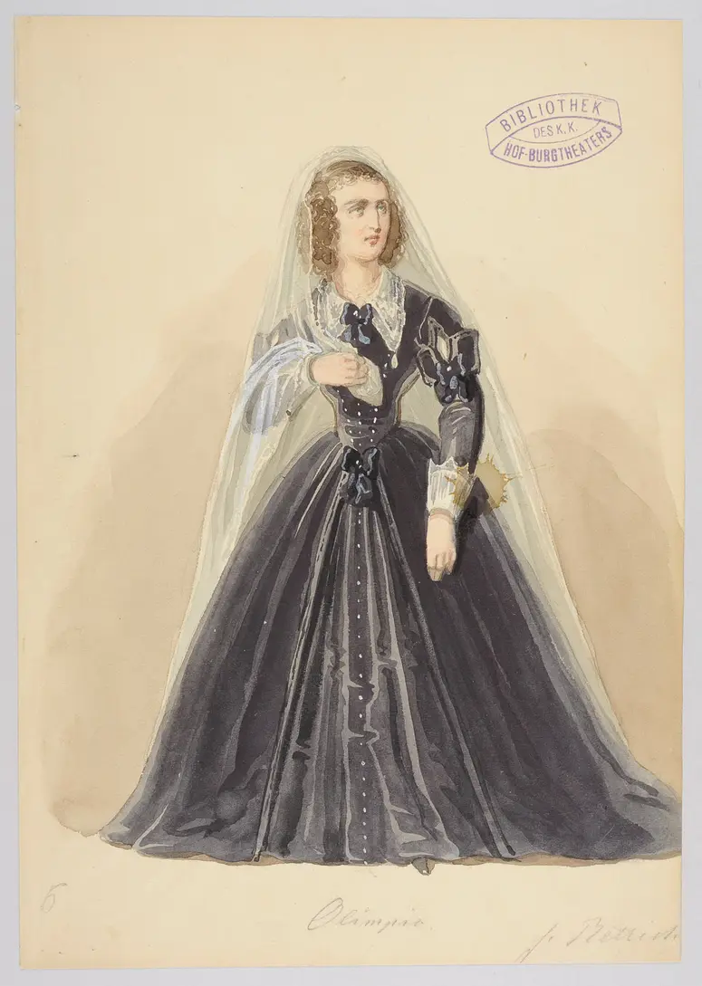 Am Tage von Oudenaarde, Alternativtitel: Am Tage von Oudenarde, Titel der Serie: Figurinen des k.k. Hof-Burgtheaters