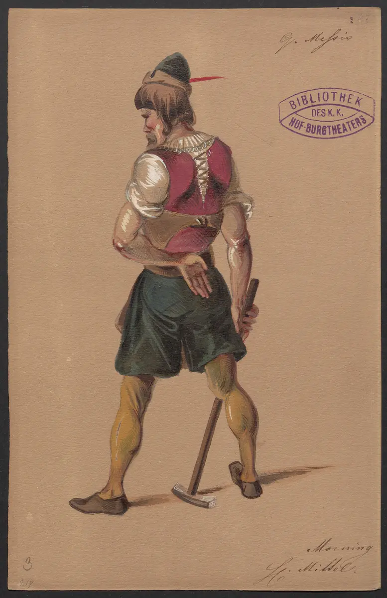 Quentin Messis, Titel der Serie: Figurinen des k.k. Hof-Burgtheaters